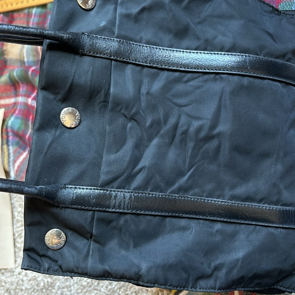 PRADA Hand Bag Nylon Black Auth - Picture 15 of 16